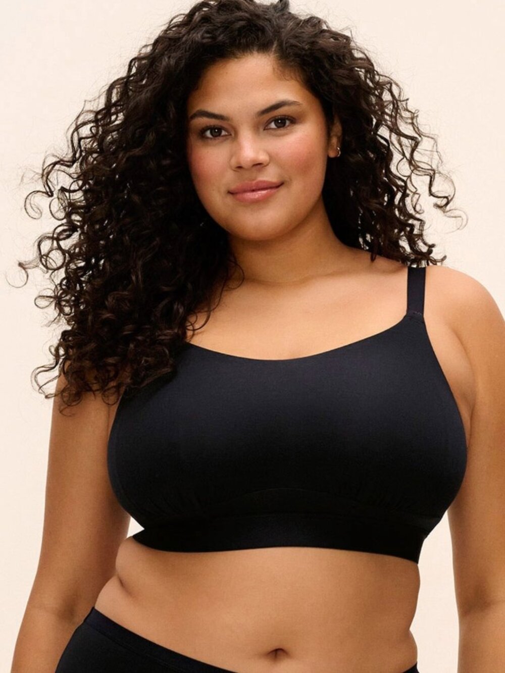 Elomi Downtime ✨ Non-Wired Bralette Black 34M/N US NWT